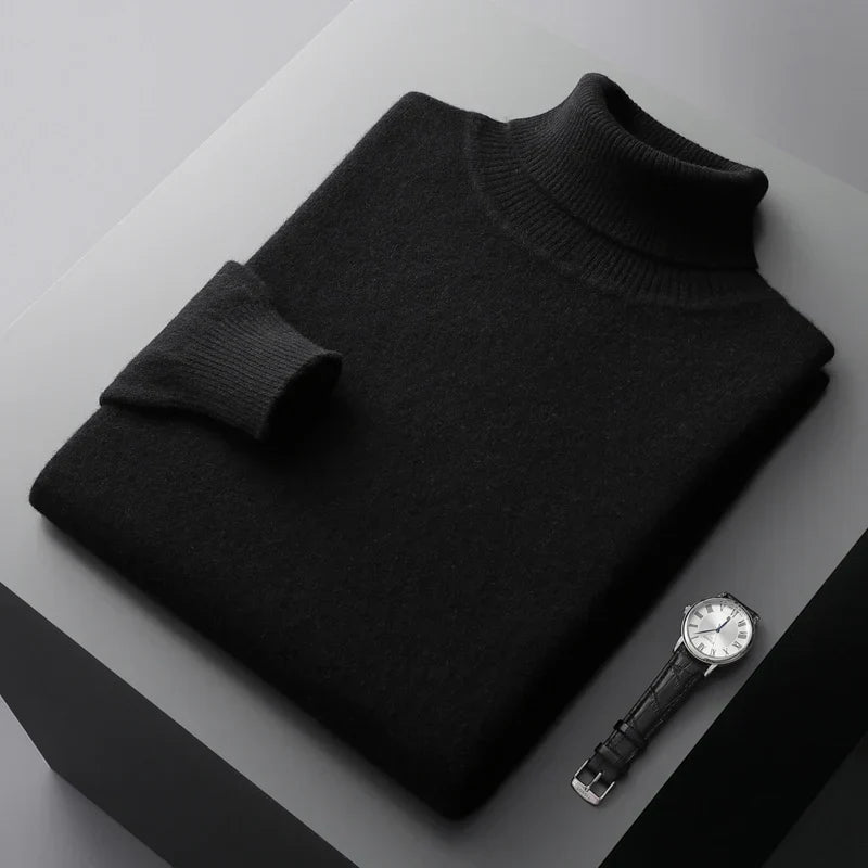 Linferhoff™ | Sweter z wysokim kołnierzem z kaszmiru