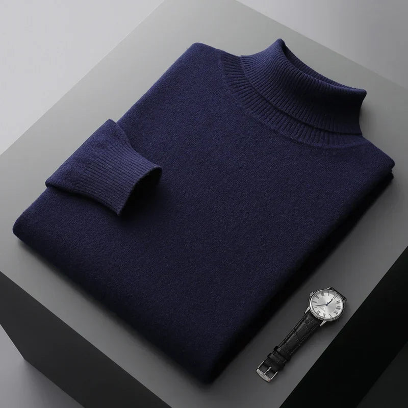 Linferhoff™ | Sweter z wysokim kołnierzem z kaszmiru
