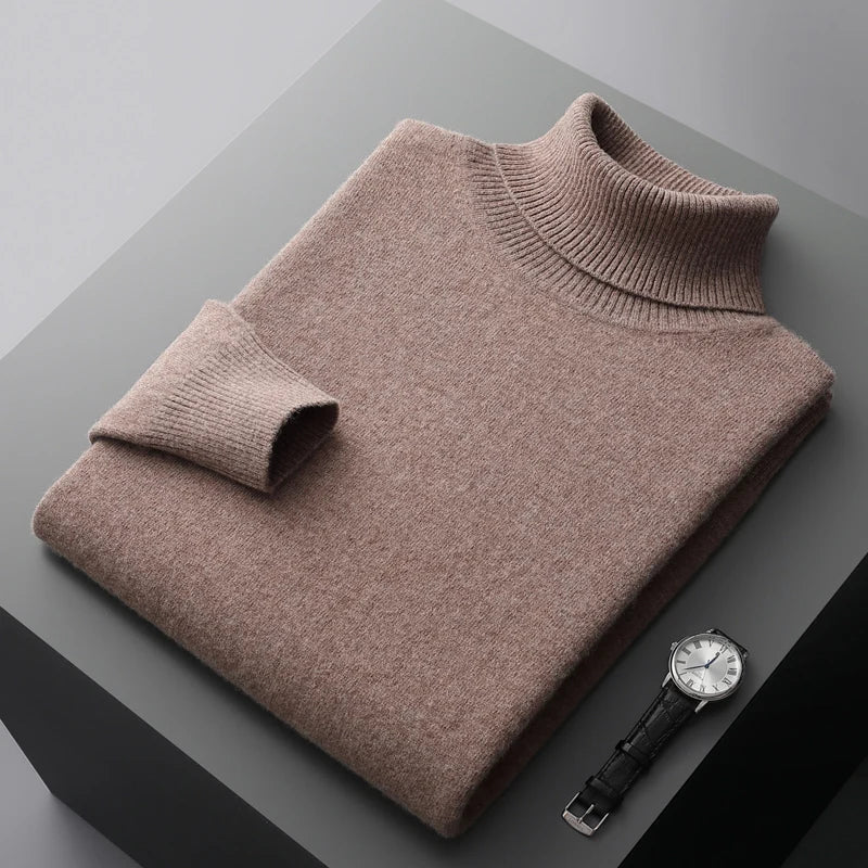 Linferhoff™ | Sweter z wysokim kołnierzem z kaszmiru