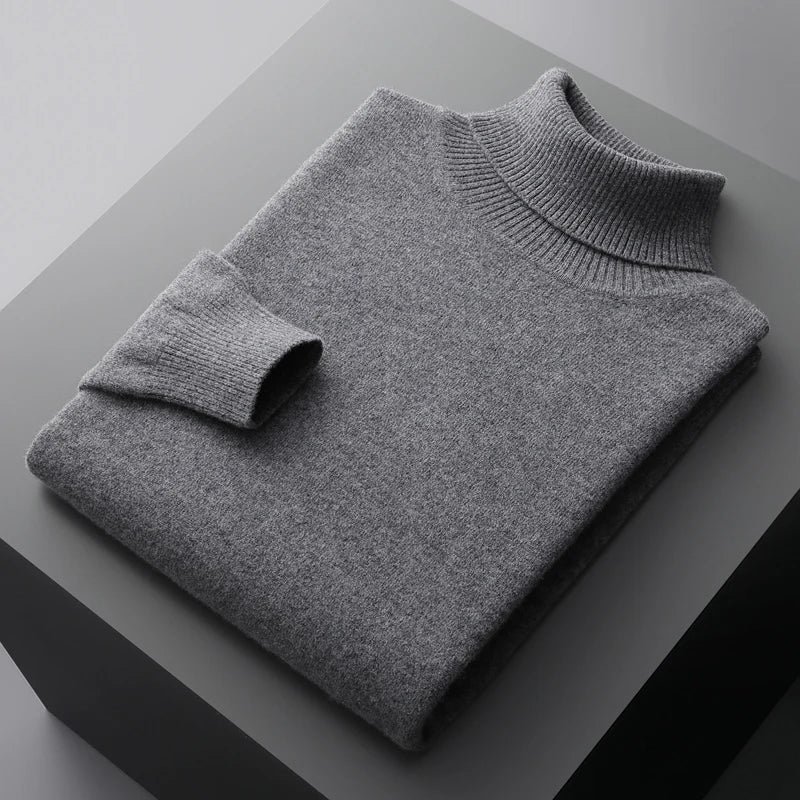 Linferhoff™ | Sweter z wysokim kołnierzem z kaszmiru