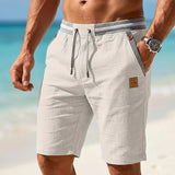Gaston | Letnie lniane szorty w stylu casual