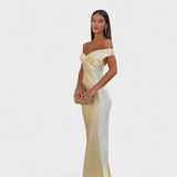 Bárbara - Sukienka Maxi z Satyny