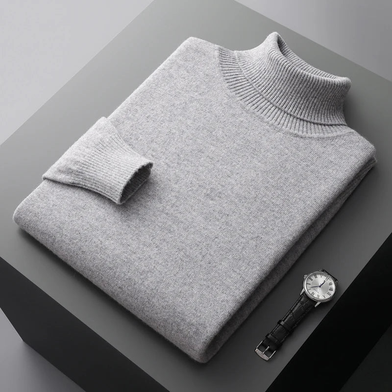 Linferhoff™ | Sweter z wysokim kołnierzem z kaszmiru