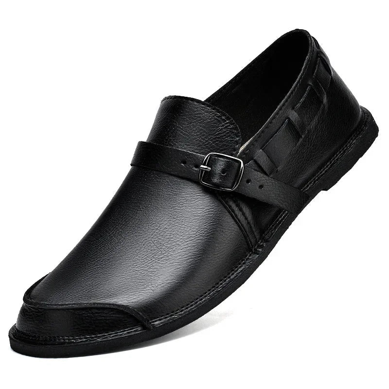 Eleganckie Skórzane Mokasyny
