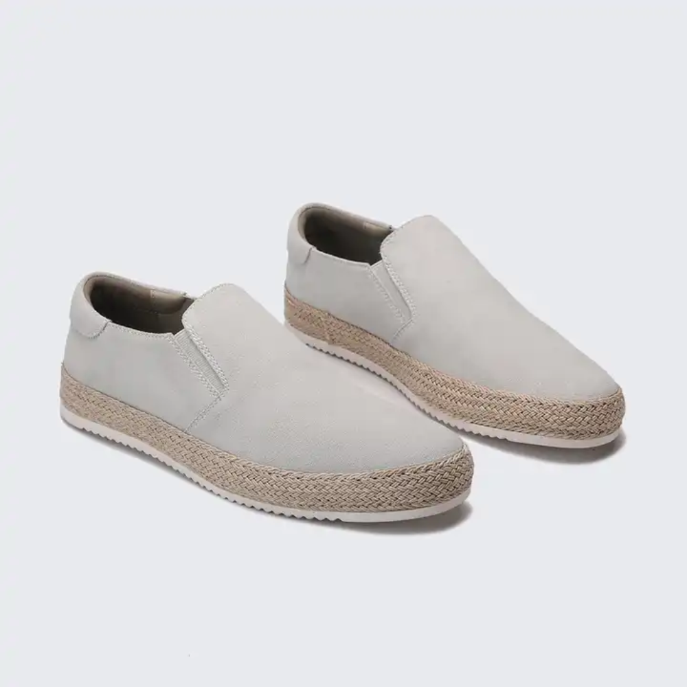 Letnie loafersy z zamszu