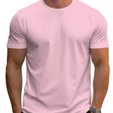 T-Shirt - Regularny Krój z Łagodnym Dekoltem