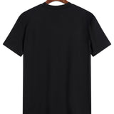 T-Shirt - Regularny Krój z Łagodnym Dekoltem