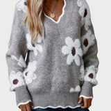 Tea | Sweter w kwiaty