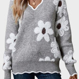 Tea | Sweter w kwiaty