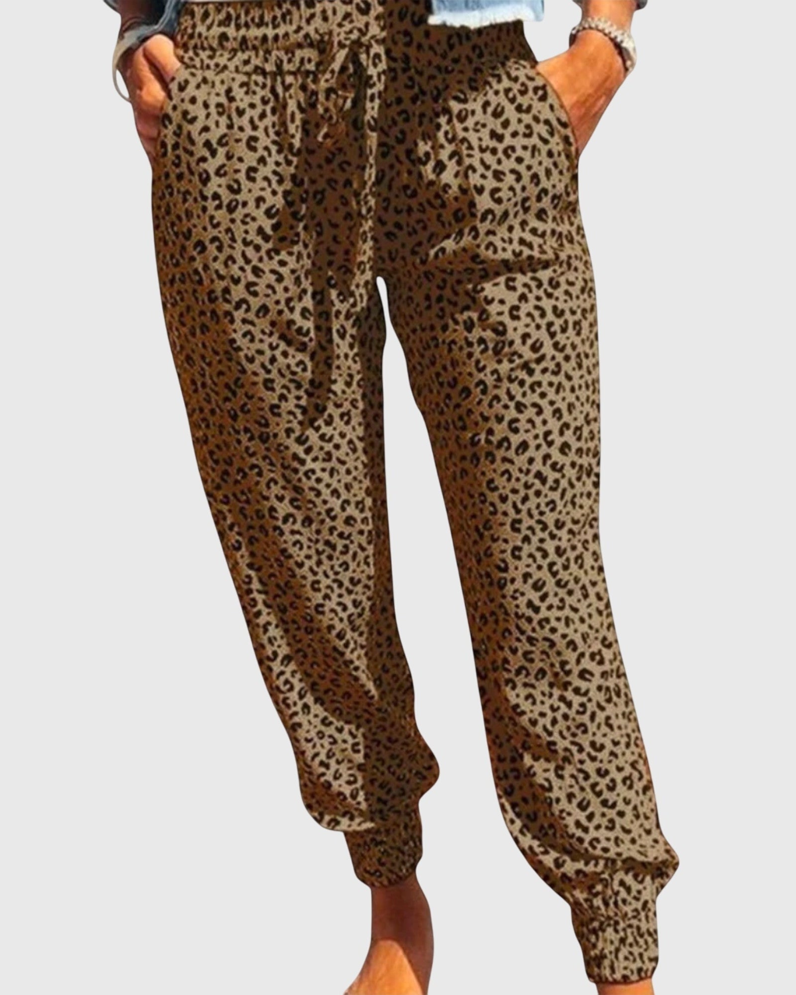 Thilde | Spodnie w leoparda