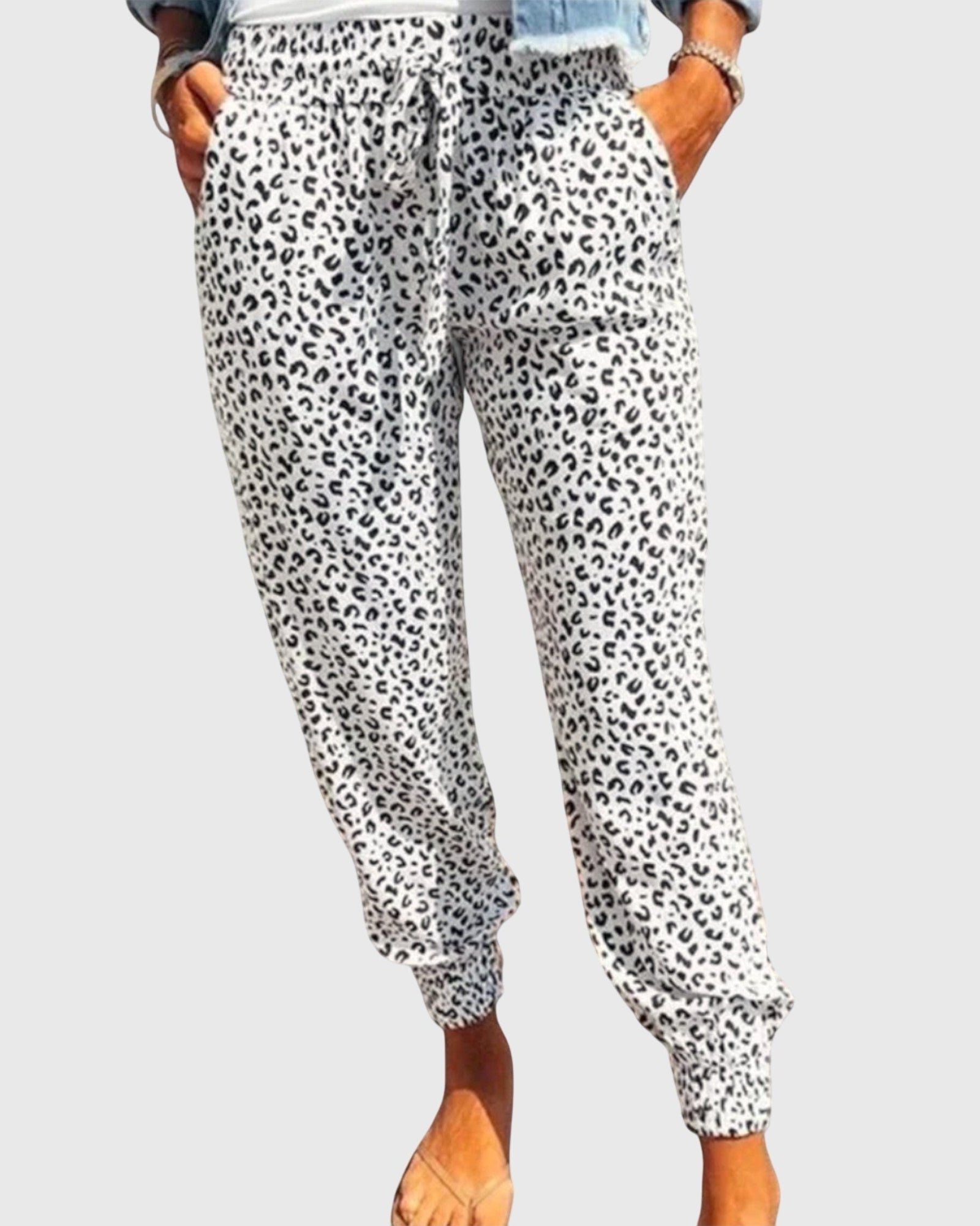 Thilde | Spodnie w leoparda