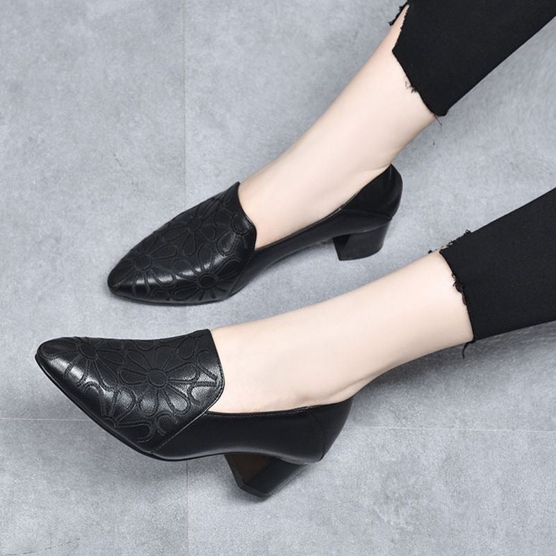 Valerina | Skórzane buty