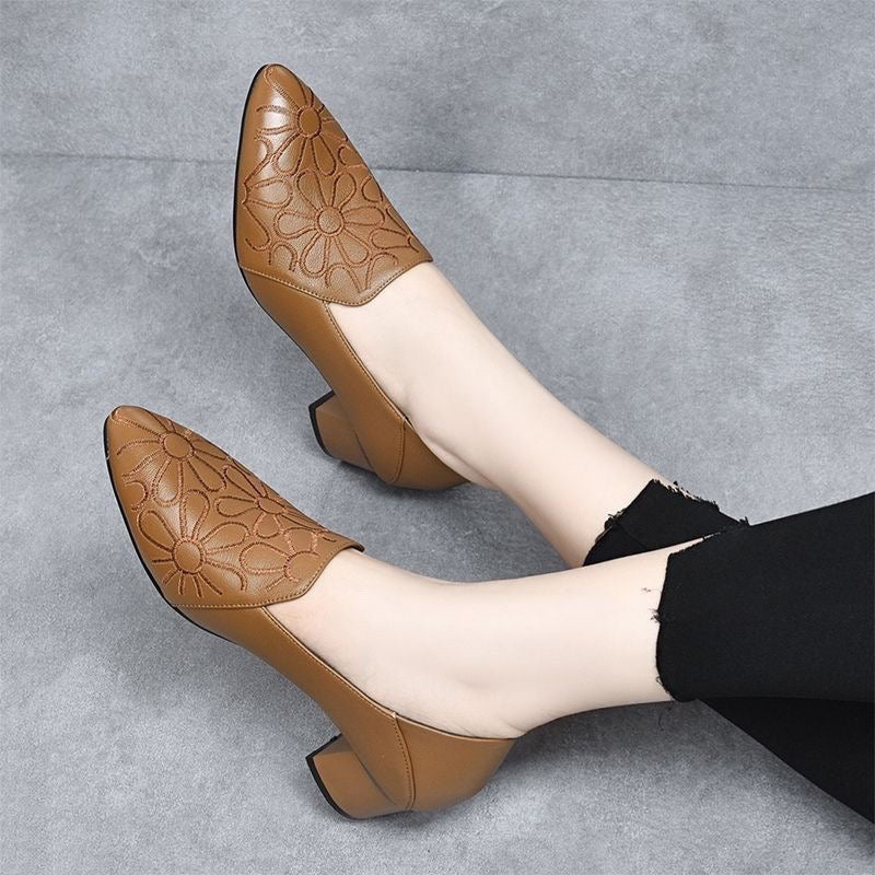 Valerina | Skórzane buty