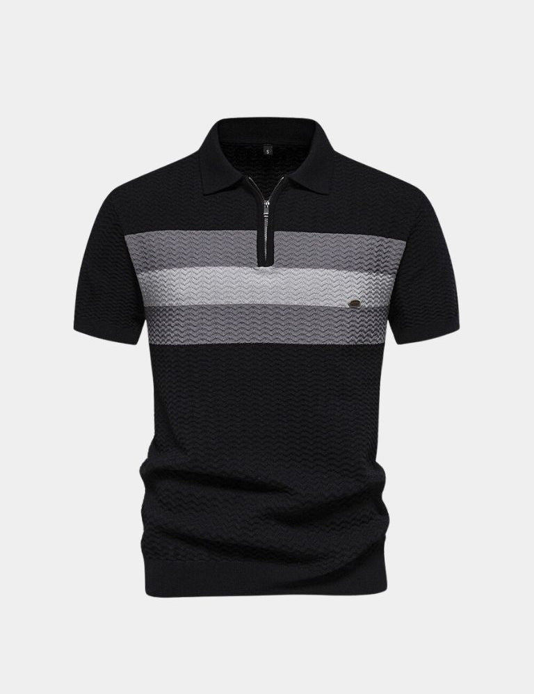 Viktor™ | Polo Slim Klasyczne z zamkiem przy kołnierzy