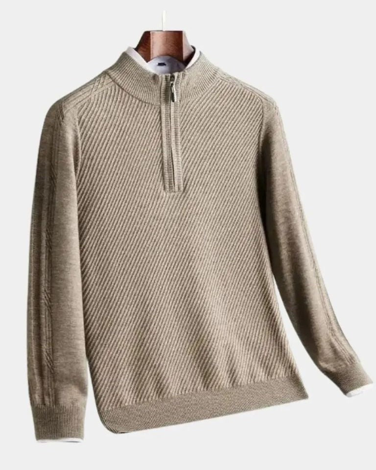 Vilhelm™ | Podstawowy sweter z pół zamkiem