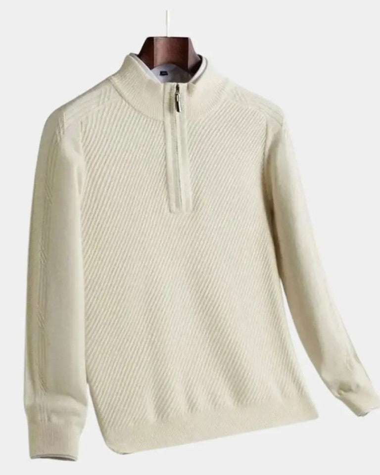 Vilhelm™ | Podstawowy sweter z pół zamkiem