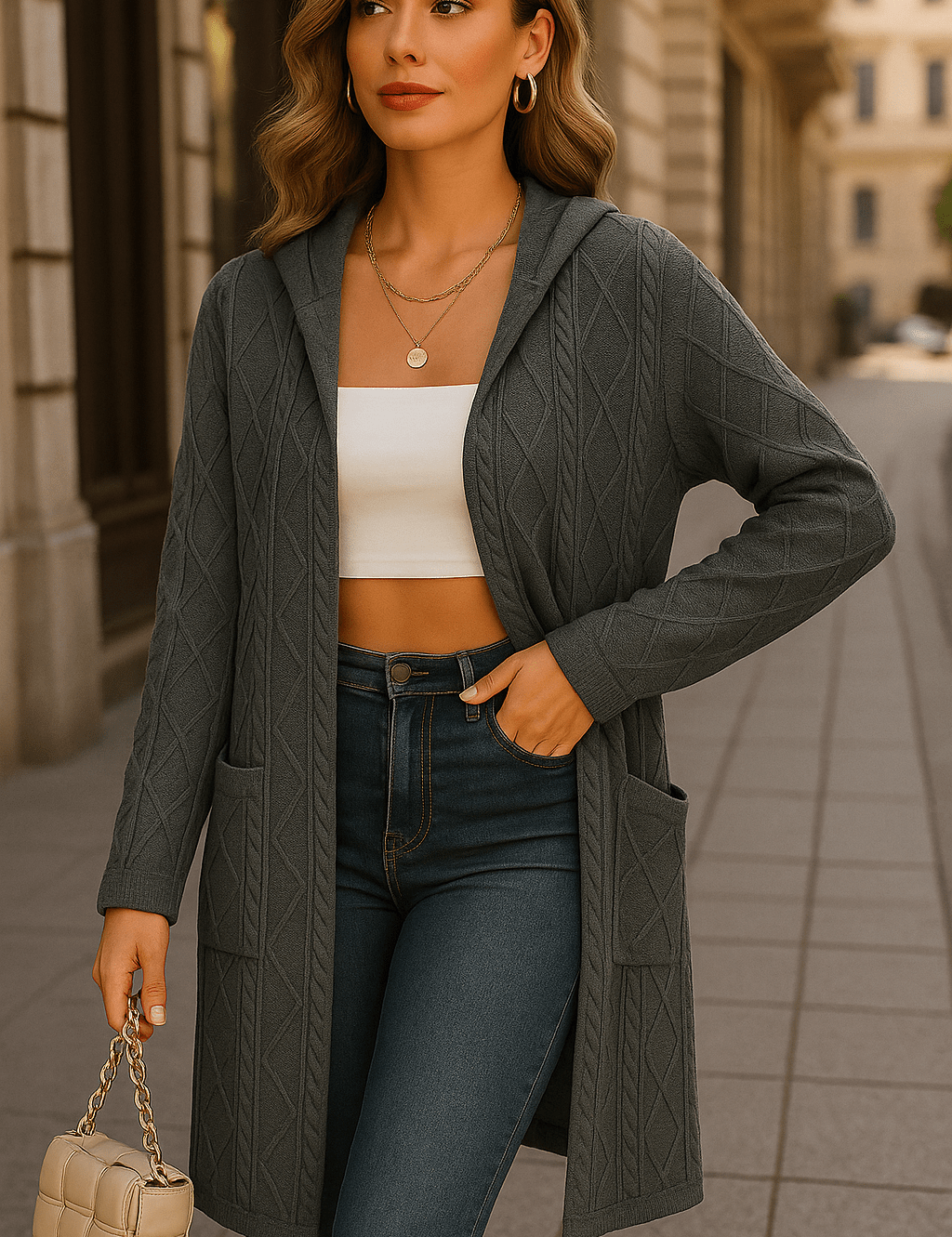 Zienna | Bluza z kapturem