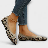 Paula - Sandały z koronką w leopardzie