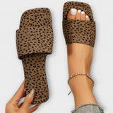 Elisabete - Płaskie mokasyny w leopardzie wzory