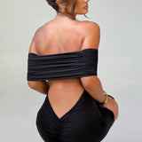 Tindra | Długa sukienka Bardot o wyrafinowanym designie