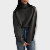 Emília - Elegancki sweter z wysokim dekoltem