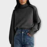 Emília - Elegancki sweter z wysokim dekoltem