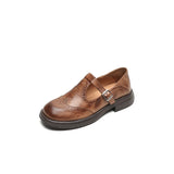 Vela - Premium Mary Janes Skórzane