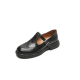 Vela - Premium Mary Janes Skórzane