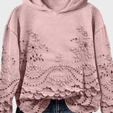 Kapturowy Sweter z Koronką