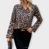 Catarina - Casualna bluzka w leoparda