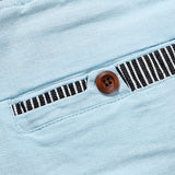 Gaston | Letnie lniane szorty w stylu casual