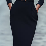 Iara - Elegancka Czarna Sukienka
