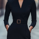 Iara - Elegancka Czarna Sukienka
