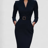 Iara - Elegancka Czarna Sukienka