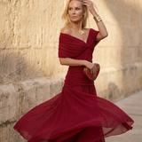 Elegancka Sukienka Santana z Jedwabiu