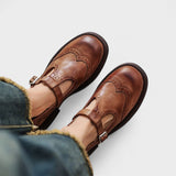 Vela - Premium Mary Janes Skórzane