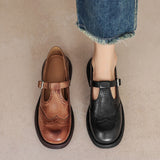 Vela - Premium Mary Janes Skórzane