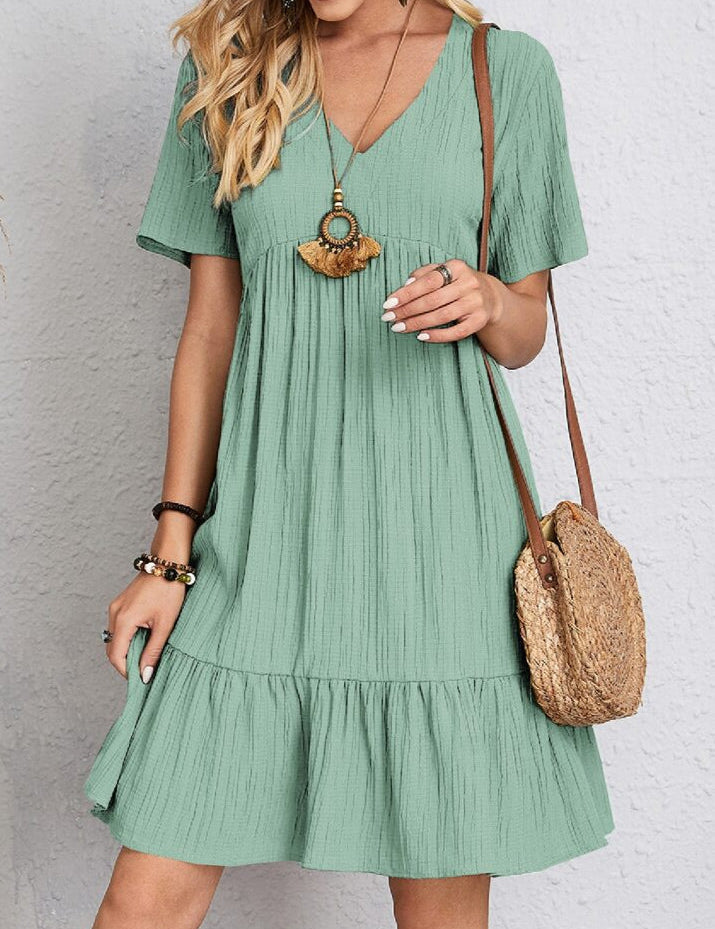 Enora - Elegancka sukienka podkreślająca brzuszek